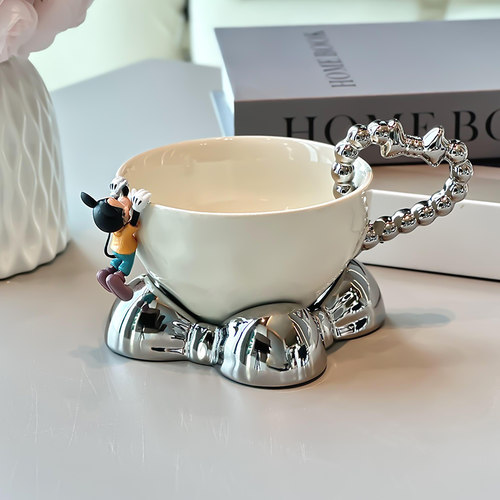 陶瓷咖啡b杯子高档精致新款茶杯水杯杯碟设计感小众下午茶茶具套