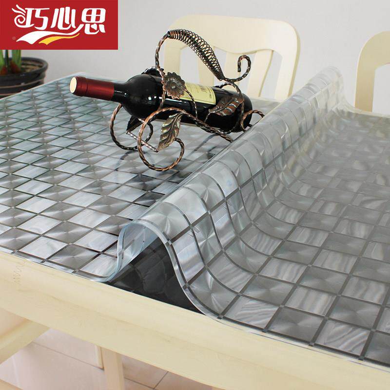 防水桌布透明软5PpCSBak玻璃水晶板塑料餐布茶几防垫台桌布烫桌垫