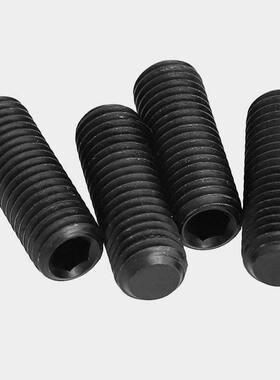 12.9级细牙平端紧定机米无头止付堵头螺丝M4M5M7M8-M27*0.5x1x1.5