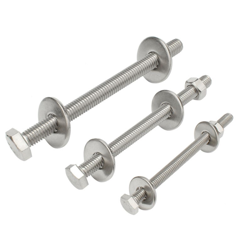 304不锈钢外六角穿墙螺丝杆螺母套装大全加长螺栓对穿螺杆M6M8M10