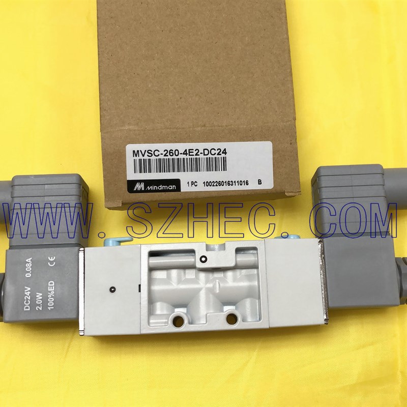 台湾金器 MINDMAN 电磁阀 MVSC-260-4E2-DC24  AC220  AC110 正品