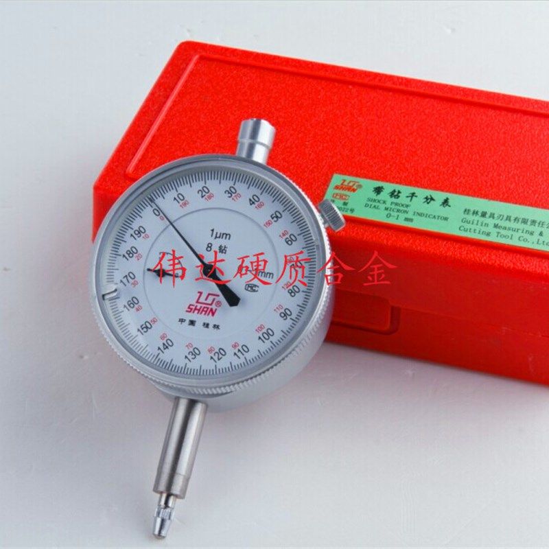 中国桂林双向防震千分表指示表/百分表0-1mm 精度0.001