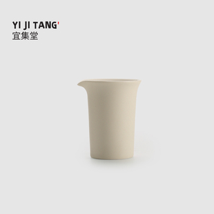 宜集堂奶油风公道杯陶瓷白瓷年轻人设计师分享壶茶水高颜值简约