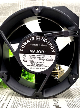 CONAIR 康姆罗顿 MA77B3 230V AC 0.18A 17CM交流 铝框 散热风扇