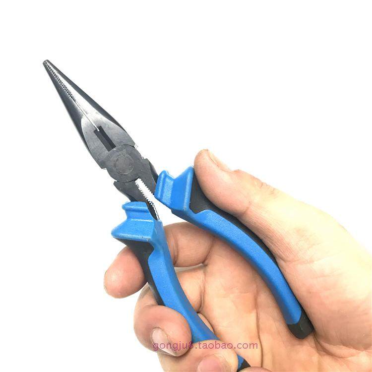 青海湖6寸8寸美式尖嘴钳子 迷你电工钳多功能家用尖口钳尖头