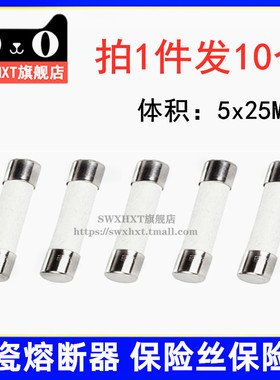 RO55 5x25mm陶瓷保险丝管1A3A4A5A6A7A8A10A-30A熔断器 250V F1A