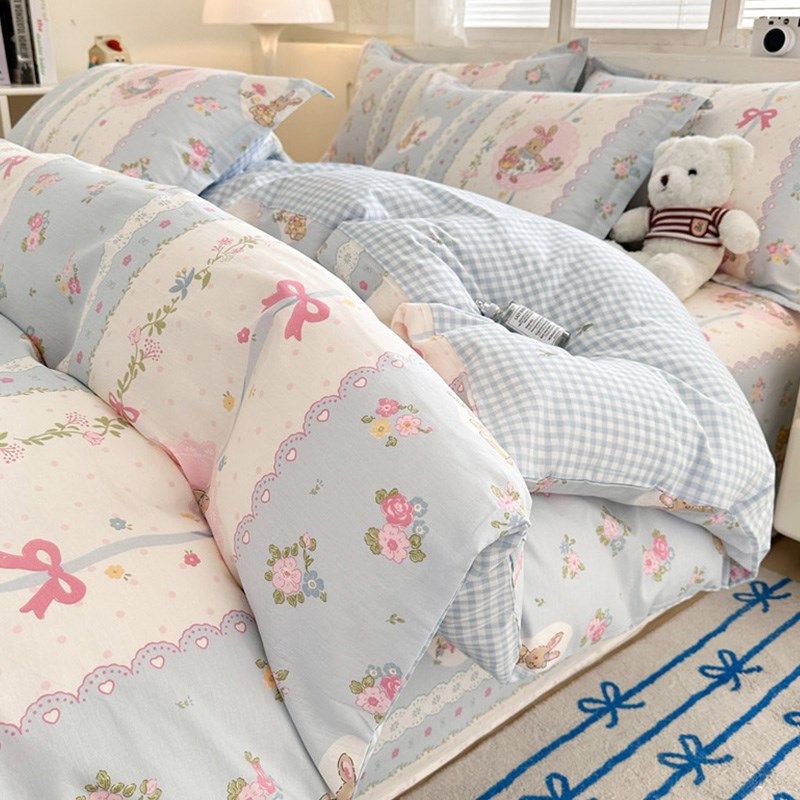 被套单件150x200x230三件套四季全棉儿童床单人枕套宿舍被罩4