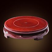 木质底座摆件神像摆放红木家居摆件神兽摆件聚福缸聚宝盆通用