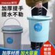 茶花水桶手提洗衣桶塑料家用洗澡圆桶提水储水用装 水大号加厚桶子