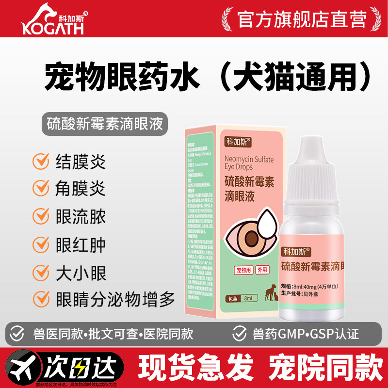 科加斯硫酸新霉素滴眼液眼部炎症