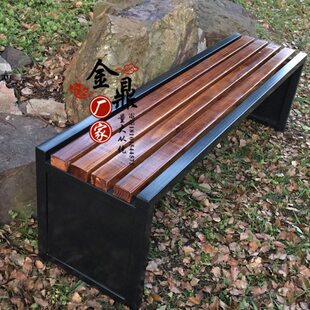 公园椅户外园林庭院长凳子广场椅子球场实木休息椅浴室更衣长条凳