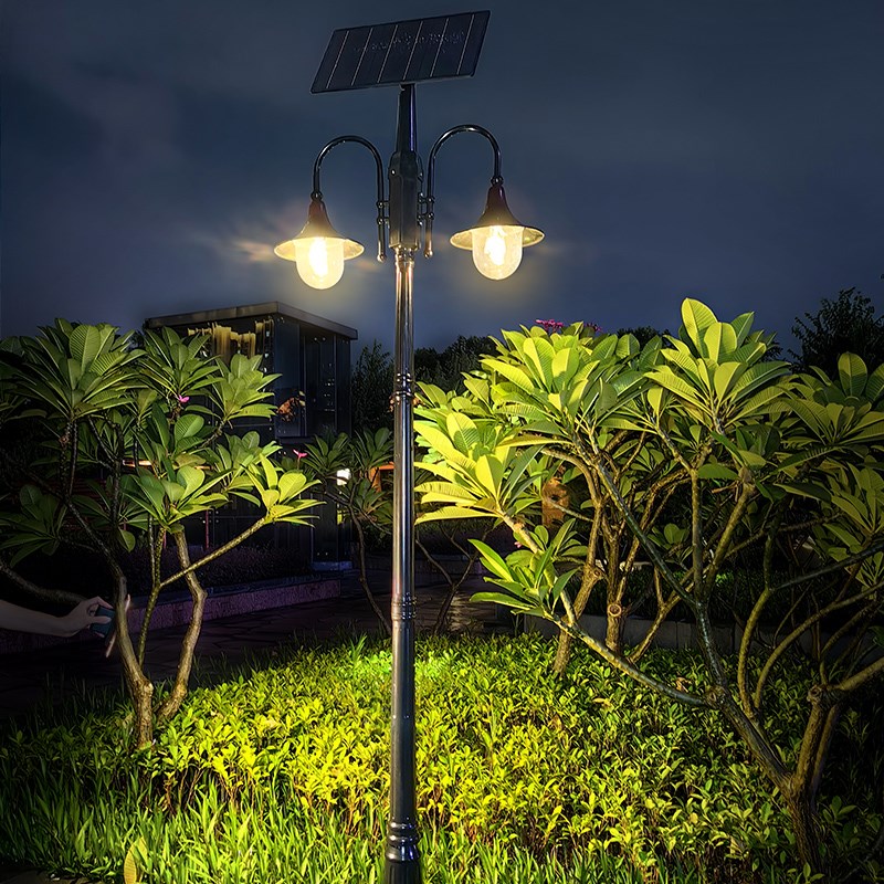 庭院灯3米别墅花园小区路灯太阳能高杆灯室外防水V户外灯景观超亮