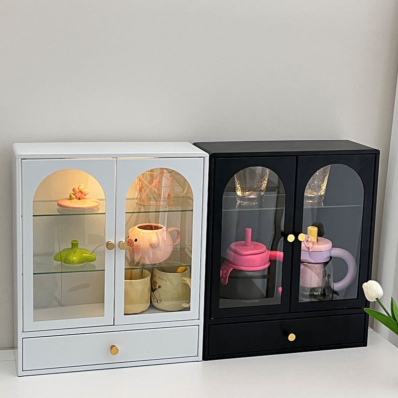 法式杯子收纳置物架o防尘杯柜桌面多功能储物茶杯具台面桌上置物