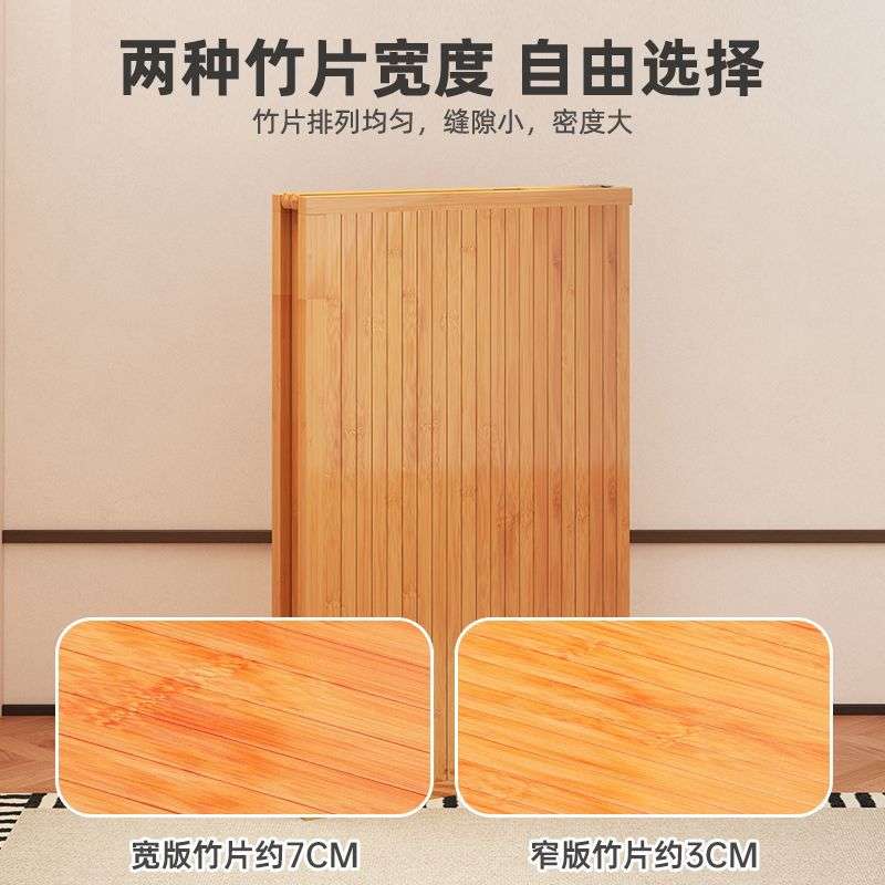竹床折叠床单人双人简易家用成人凉床一米午休出租房午睡折叠竹床