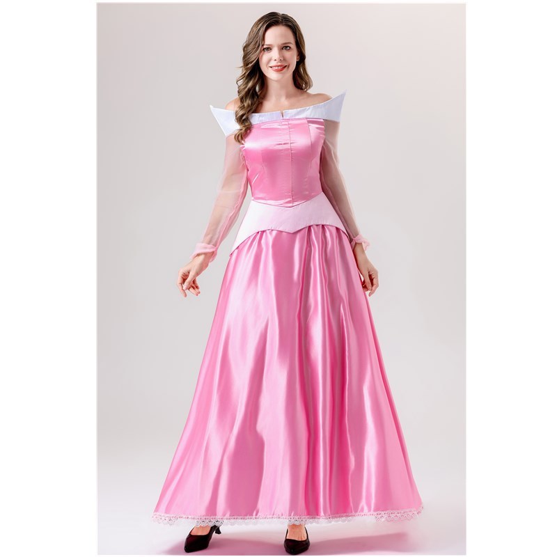 万圣节COS公i主长裙美人鱼睡美人 成人演出服爱洛公主舞台装