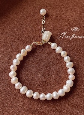 淡水珍珠手链合集!手作s设计感森系清新轻奢首饰工厂饰品手饰