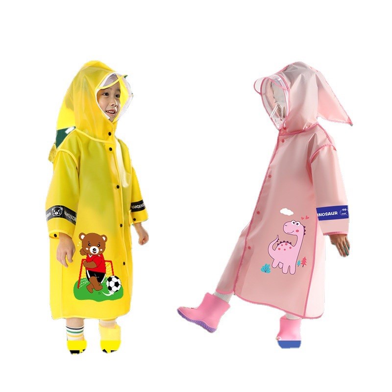 儿童雨衣女e童2023男童全身防水幼儿园宝宝小学生上学卡通印花雨