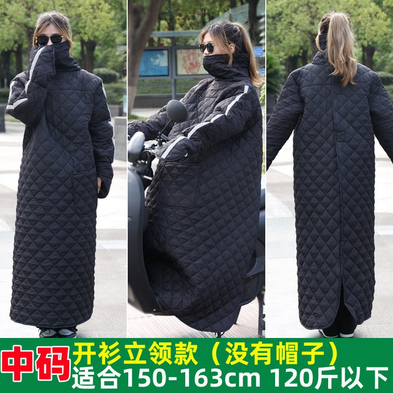 电动车挡风衣电瓶车冬季s保暖加厚防雨防寒骑车电瓶车防风衣挡风