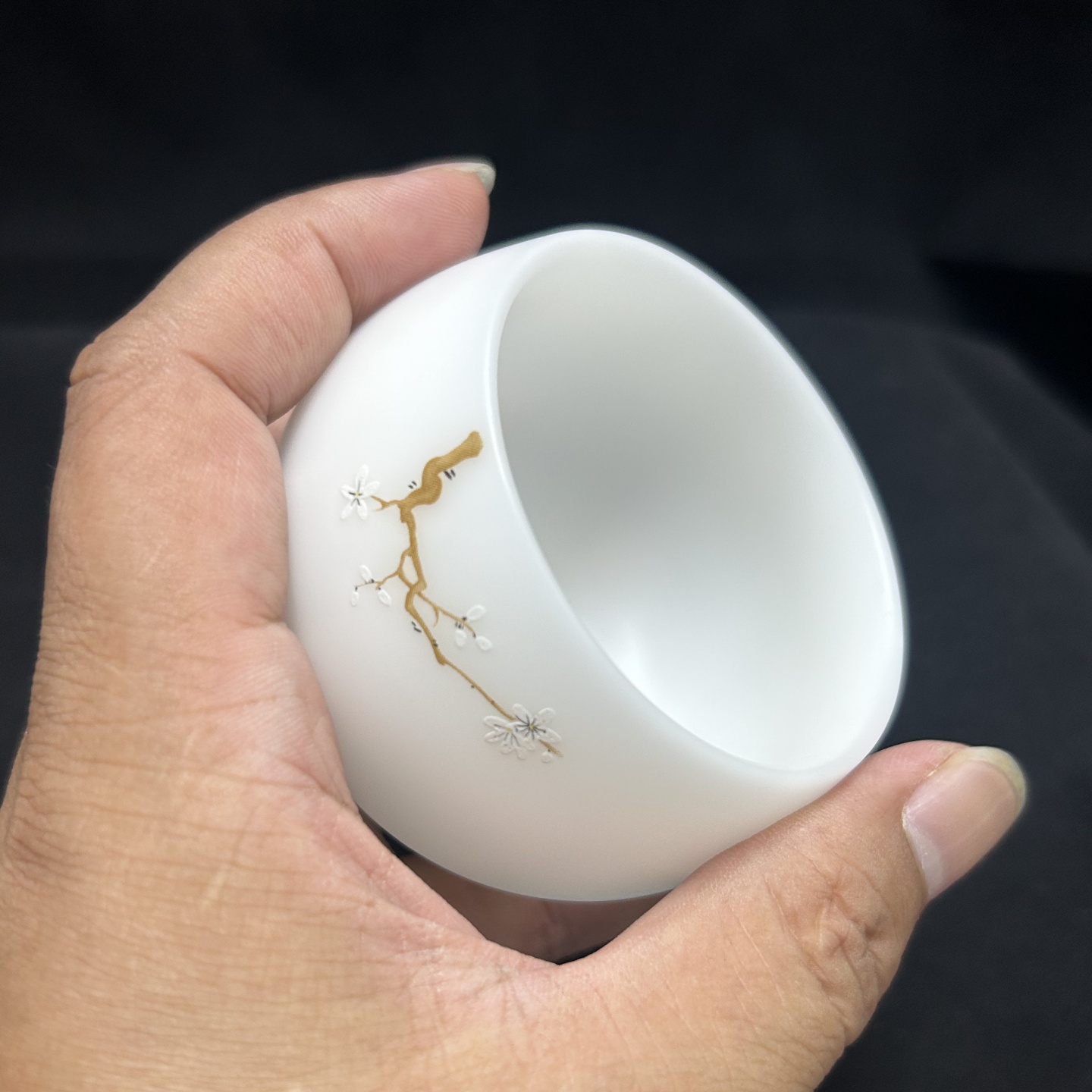 素烧罗汉杯100ml德化白瓷茶杯