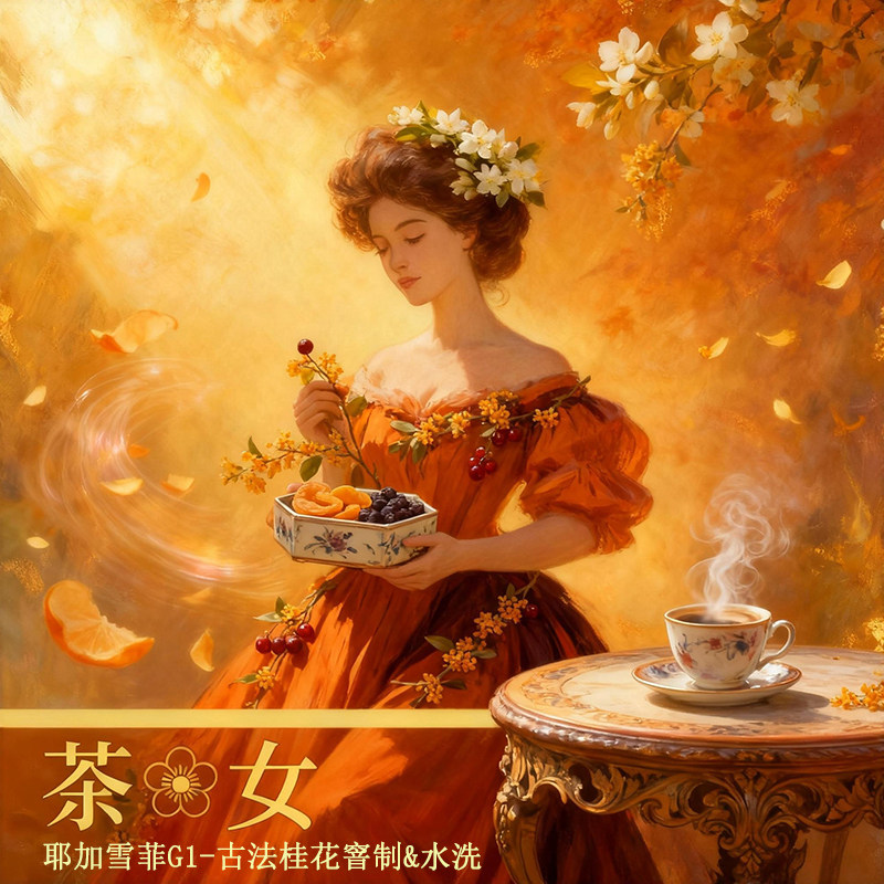 世咖茶花女耶加雪菲桂花窨咖啡豆窖埃塞俄比亚手冲原装进口尝鲜装