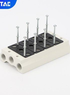 亚德客4V410电磁阀底座阀板 汇流板400M-2F/3F/4F/5F/6F/7F/8F/9F