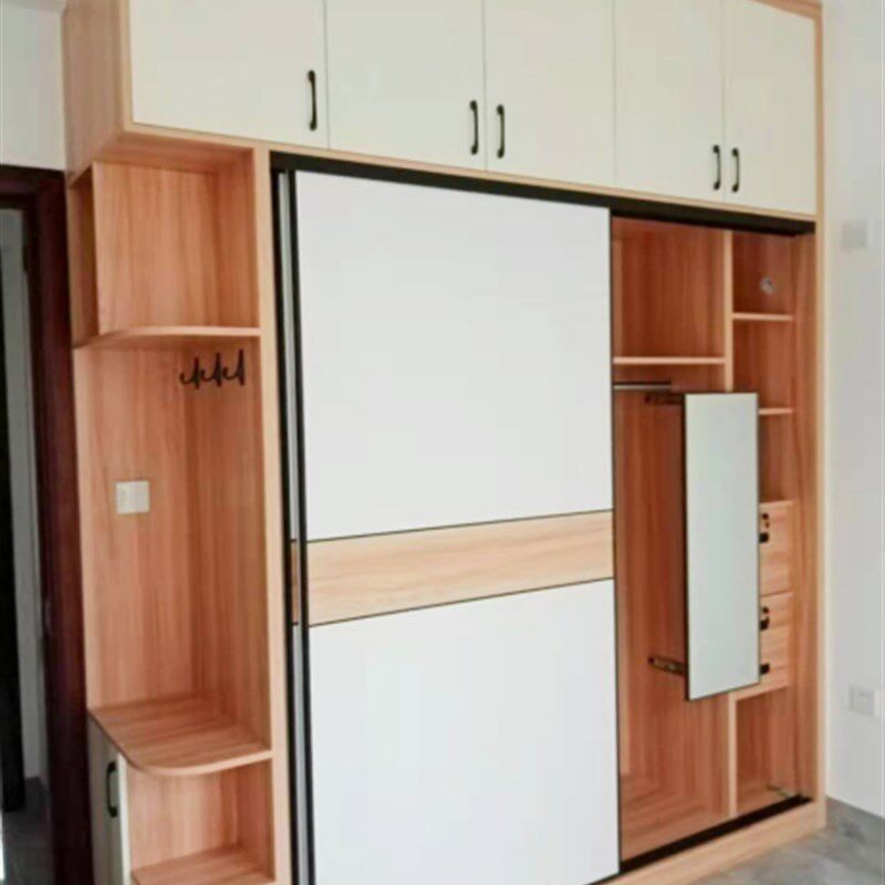 实木衣柜全屋定制整体走入式定制衣柜衣帽间家P用卧室柜子组合定
