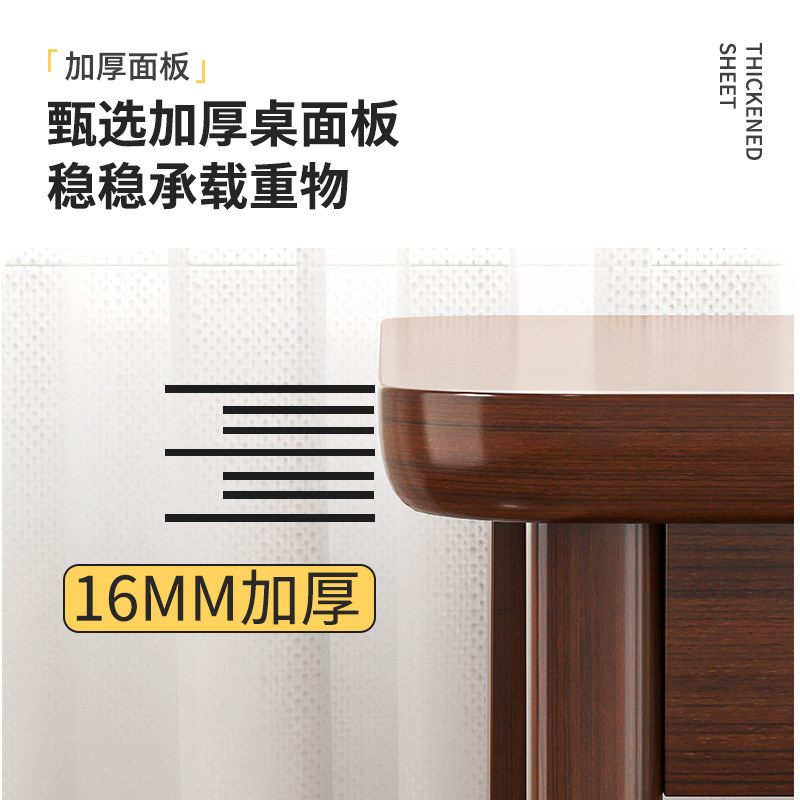 书桌学生家用学习书桌墙边桌双人长书桌工作台办公桌实木脚桌子