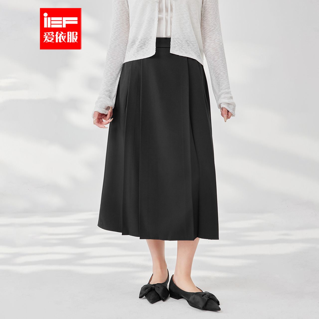 IEF/爱依服【大码女装】2025秋季新款精致女人味通勤百搭显瘦单裙