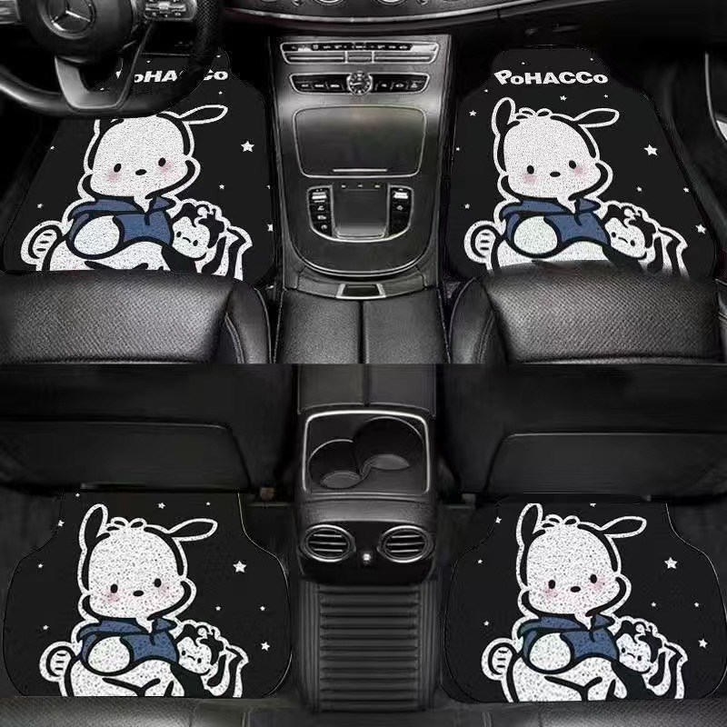 汽车内饰f脚垫 卡通家用轿车SUV通用车型刮土蹭土PVC丝圈脚垫