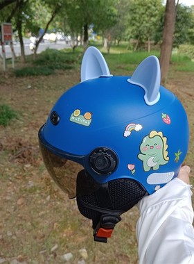 新国标3C认证1-5岁儿童头盔电动车四季通用P摔不烂安全帽护耳可拆