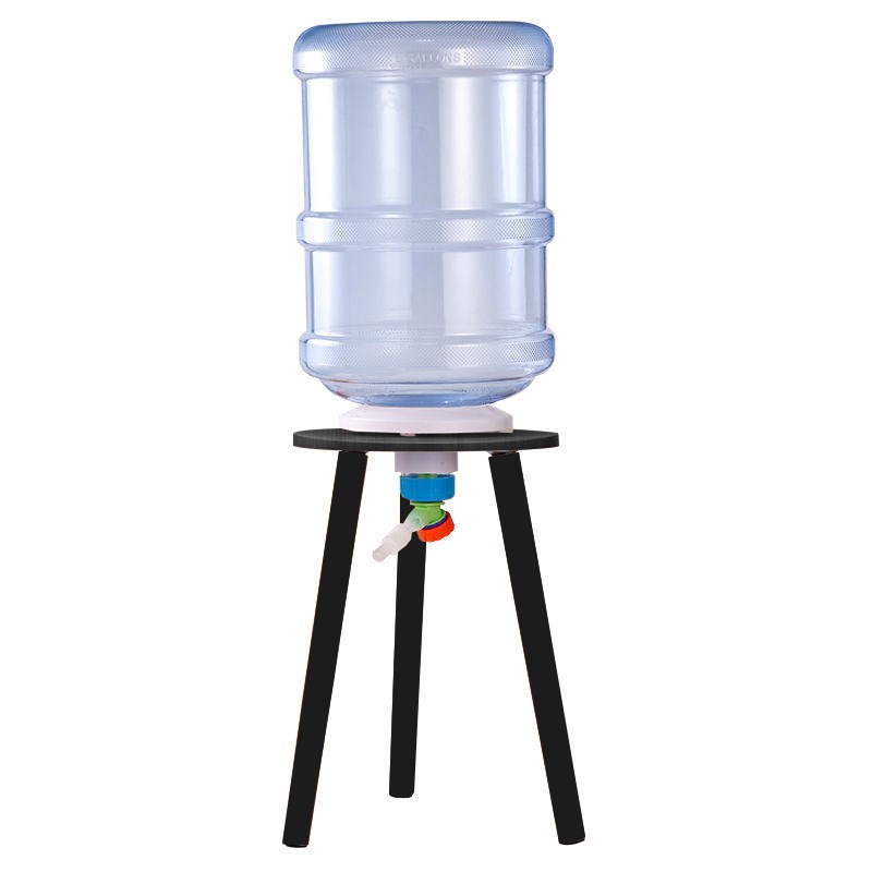 矿泉水桶养鱼三角支架自s制生态鱼缸支架倒置养鱼换水一体式鱼缸