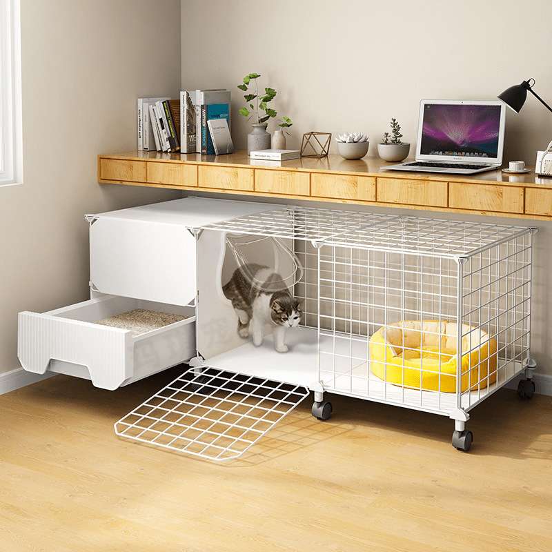 猫笼子家用带厕所一体室内超大自由空间幼猫不占地小型两层猫屋窝