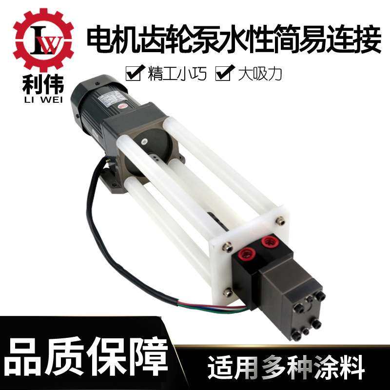 齿轮泵电机油性连接静电喷漆泵DISK旋杯水性涂料连接电机喷漆油泵
