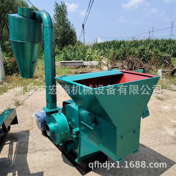 豆秸红薯秧除尘粉碎机 养殖场饲草加工电动打草机 家用小型粉糠机