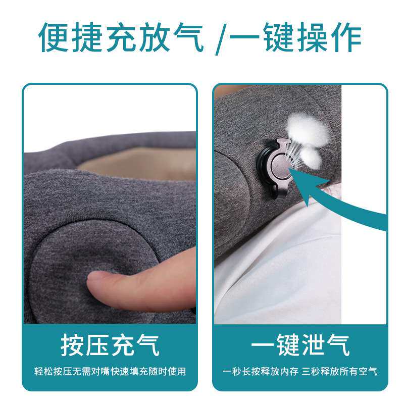 U型按摩枕电动充气颈椎载肩颈部智能按摩器护颈仪 美颈