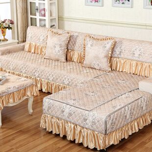 绗缝加厚布艺家用沙发坐垫套四季通用防滑沙发垫全盖组合支持定制