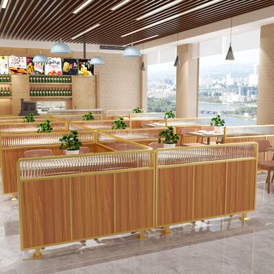 餐厅隔断饭店卡座铁艺半截矮格栅玻璃餐饮烧烤火锅店餐桌装饰隔栏