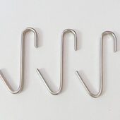 方形钩 小挂钩 货架钩子 1厘米置物架钩 方管勾子 304不锈钢挂钩