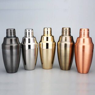 金质酒具国产仿YUKIWA传统不锈钢三段式摇酒壶调酒器雪克壶Shaker