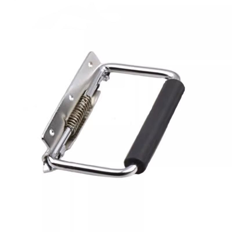 LS504d-1-2-3不锈钢弹簧提手把手活动拉手工具箱暗藏折叠拉手提手