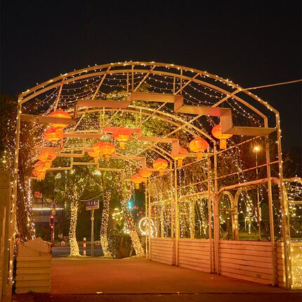 24v低压太阳能满天星灯串彩灯闪灯串灯led七彩T灯氛围灯户外装饰