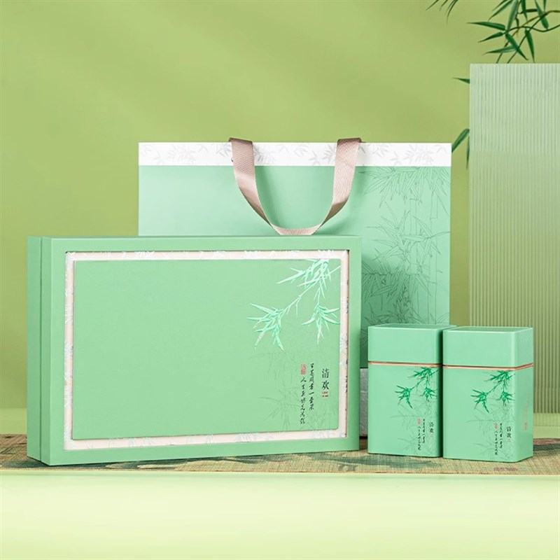 龙井碧螺春茶叶包装礼盒空盒x装毛尖半斤装茶叶罐红绿茶空盒子定