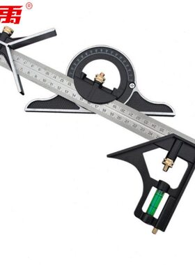 冰禹BYJZ-3700组合角度尺不锈钢多功能角尺3件套300mm