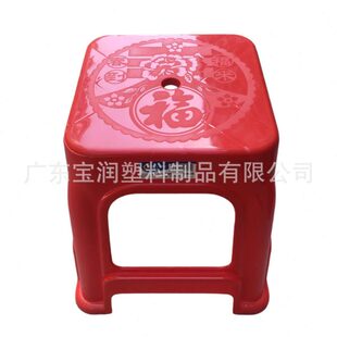 车间防滑塑料凳子38cm高方凳40高胶凳加厚流水线员工工作凳坐椅子