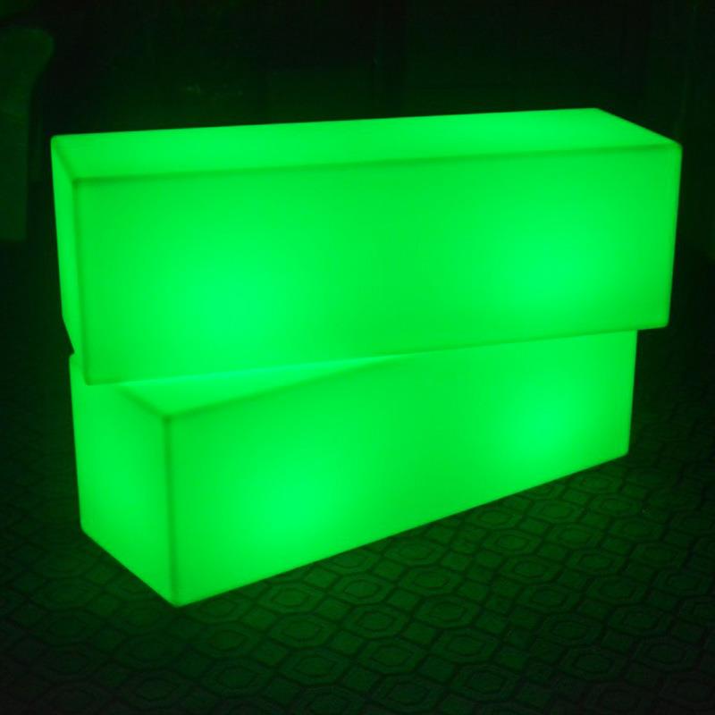 LED发光立方体网红防水方形凳户外舞台活动展会七彩充电方块凳子