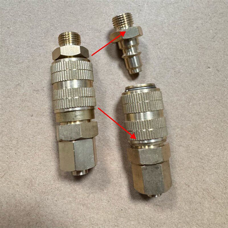 空气捻接器空捻器配件 铜接头进气接头快速接头 气管接头三达原厂