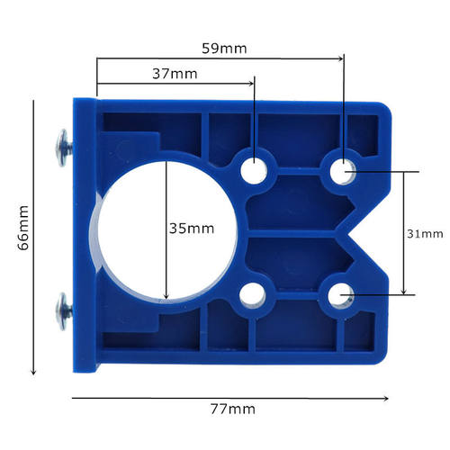 门板合页铰链开孔定位器板35mm铰链打孔安装画线模板安装辅助工具