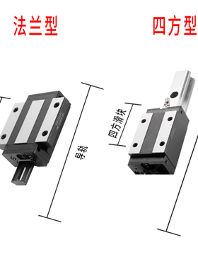 PMI AMT银泰线性滑轨MSA30SSSFCN MSA35SSSFCN MSA45SSSFCN F0N