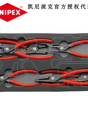 德国原装进口凯尼派克KNIPEX精密卡簧钳组套 6件套 002001V02