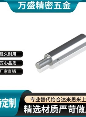 带扳手槽通孔型一端外螺纹导向轴SEF01 SEF02 SEJ01/02镀铬棒定制